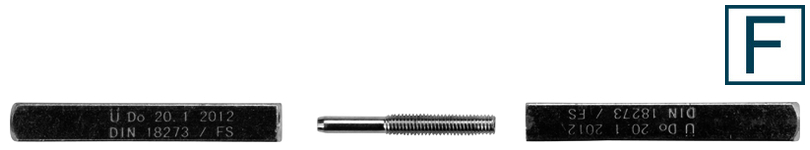 esco Panikstift geteilt VK=9, l=75/75mm