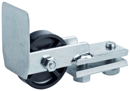 Gleitschiene, Rollenlager, Schwenkrolle, Schienenführung, Metallkonstruktion