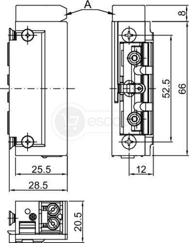 Türöffner 118S.63 ProFix2 10-24V AC/DC, RmK, Diode, L/R