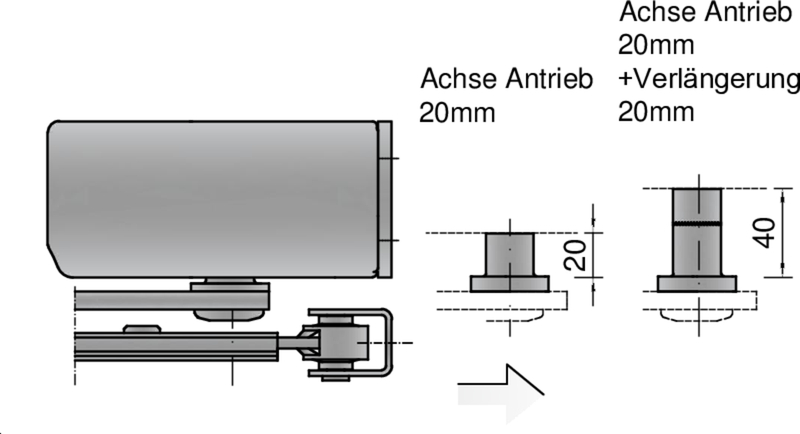 Schlosszahnrad, Achsentrieb, 20mm, Armatur, Antriebstechnik