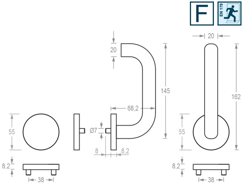 wandhaken, Saughaken, U-förmiger Haken, Metallhaken, Montagezubehör