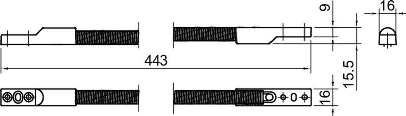 rasp, metal, schwarz, flach, sensor