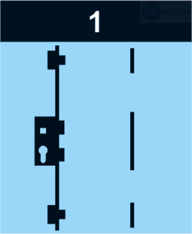 Adapterset 1flg. systeQ-M-B  systeQ-M-H (Standardhöhe)