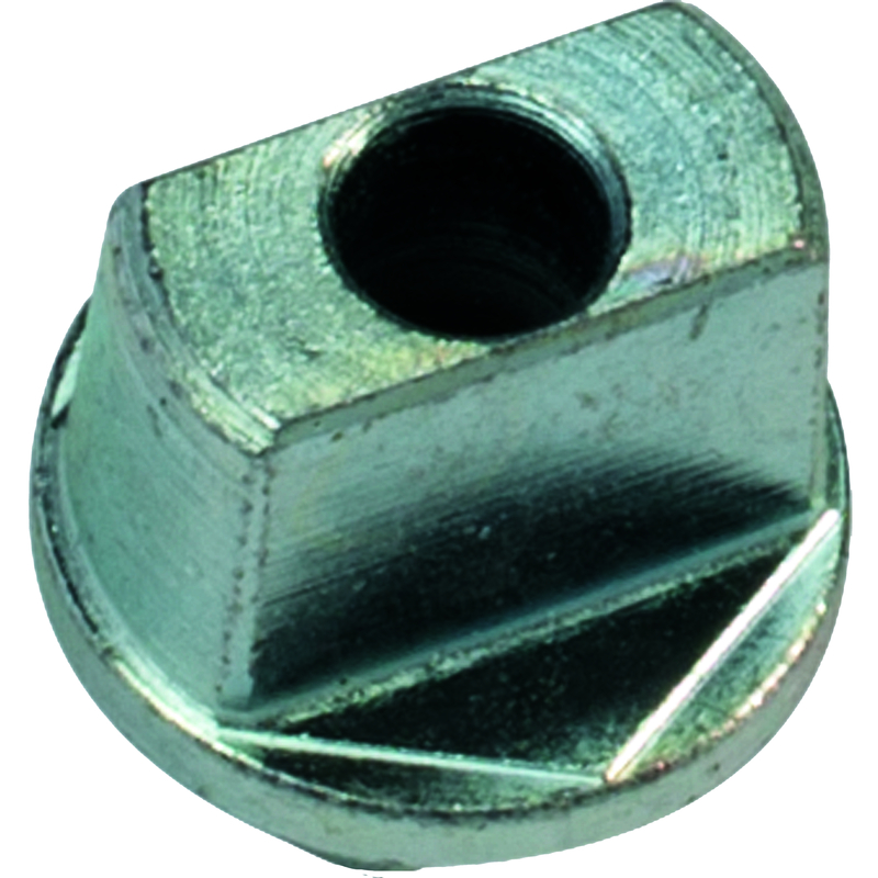 Metallteil, Iegälose Schraube, Bohrung, bearbeitet, Chrombeschichtung