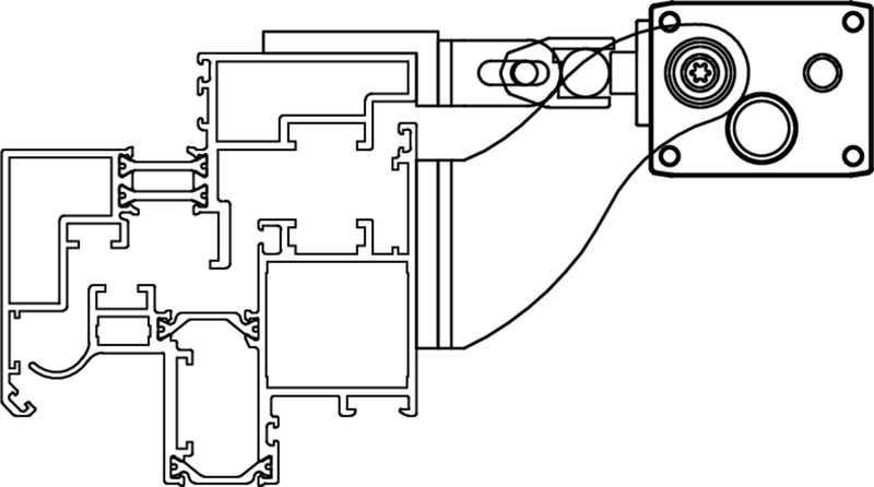 aluminium, profil, körper, motor, mechanisch