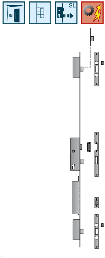Türschild, Blickschutz, Kombination, Mechanik, Schloss