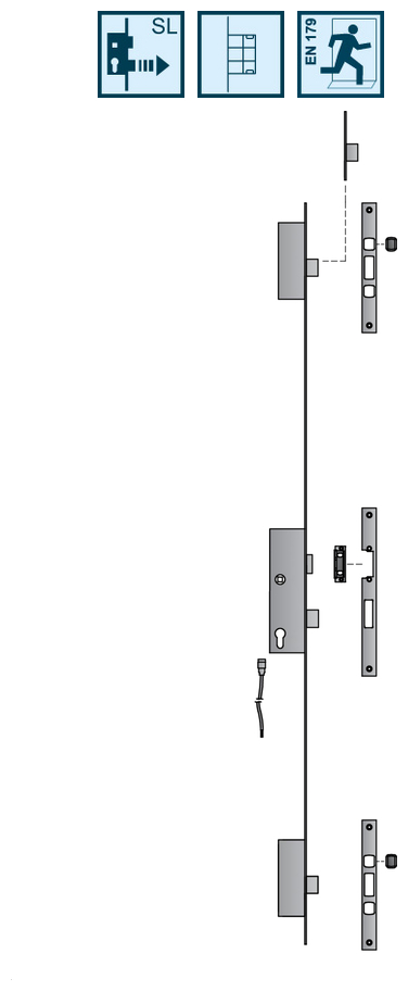 Türschloss, Sicherheitsbeschlag, Schloss, Türgriff, Schließmechanismus