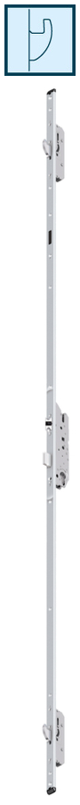Türgriff, Schloss, elektrischer Riegel, Metallstange, Aufschlagschloss