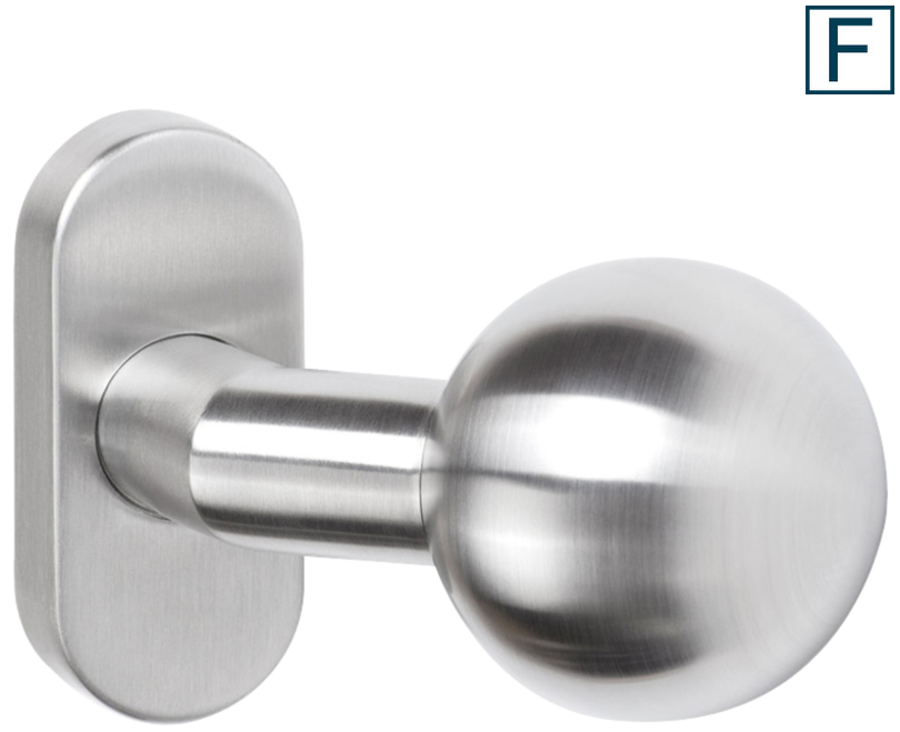 Türknauf, Edelstahl, Rundknauf, Haustür, Möbelgriff