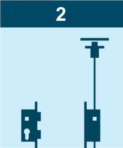 Adapterset 2flg. systeQ-S-/IQ-DL-ESC-2