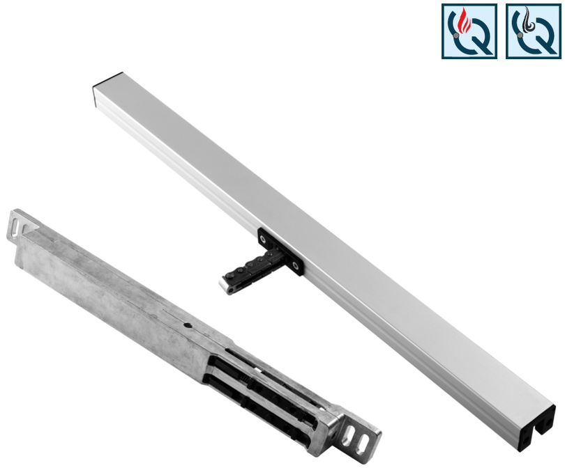 Schubladenschiene, Korpusführung, Metallführung, Schubführung, Flache Schiene