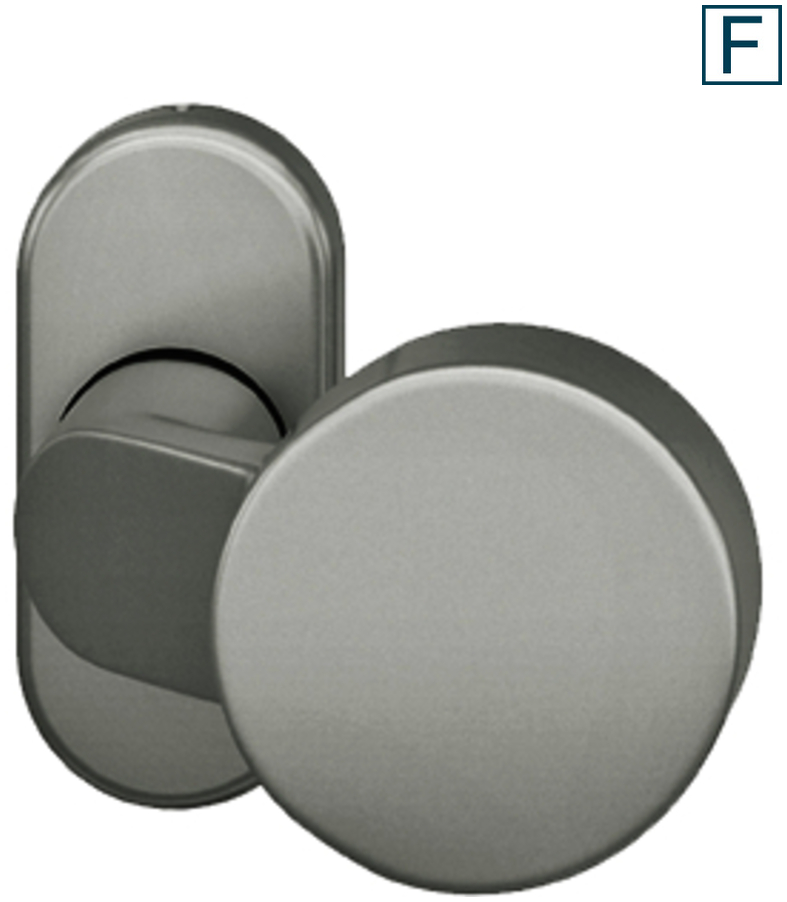 FSB FS-Türknopf 07 0809 42801 F1 (Alu silber)