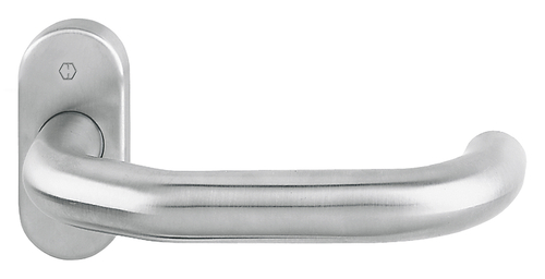 HOPPE Türdrücker Paris FS-E138GF/55 VK=9mm, Edelstahl matt (F69) Griff, Rauchrohr, Griff, Rauchrohr,