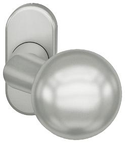 Türknopf, Rundknopf, Messingstahl, Matte Oberfläche, Türbeschlag
