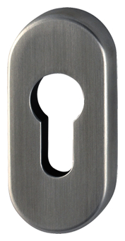 HOPPE Clip-Schlüsselrosette FS-E55S h=8mm, oval, PZ, Edelstahl matt (F69) HOPPE Clip-Schlüsselrosette FS-E55S h=8mm, oval, PZ, Edelstahl matt (F69)