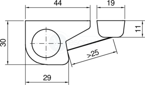 Athmer Fingerschutzrollo Nr. 30 l=2015mm, RAL9016