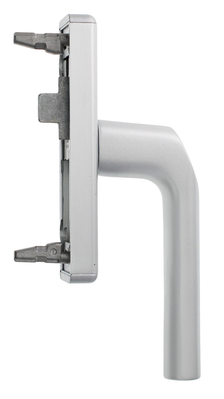 Fenstergriff, Türgriff, Metallgriff, U-Form, Silber