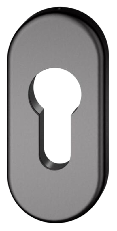 Schlüssellochabdeckung, Kernloch, Metallschwarz, Rundform, Beschläge