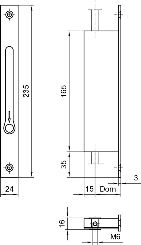 mechanischer Teil, Nut, Loch, Gewinde, Abmessungen
