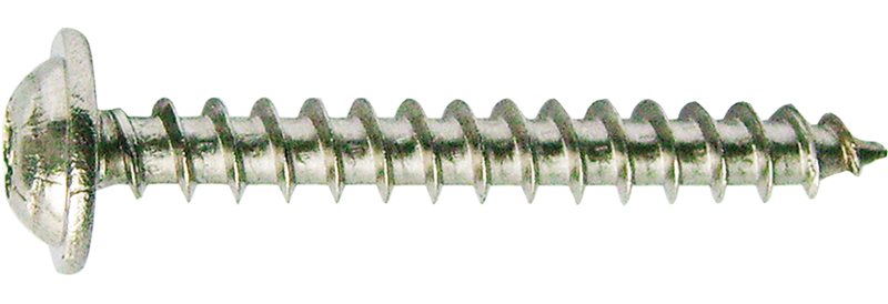 Schraube, Holzschraube, Schlitzkopfschraube, Metall, grober Gewinde