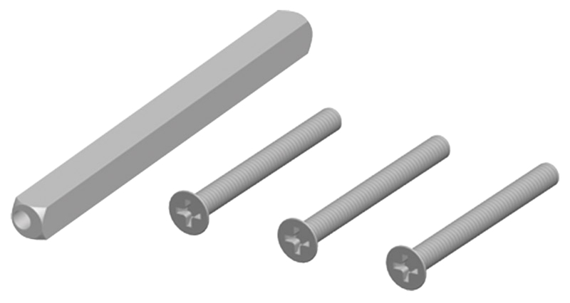 staple, Schraube, Holzdübel, Sechskantantrieb, Schraubendreher-Bit