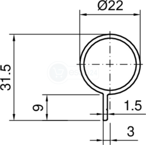 Athmer Fingerschutz BO-22 l=2000mm, EV1