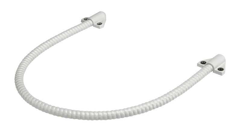 Kabelübergang aufliegend l=300, Kabel max d=8,weiß
