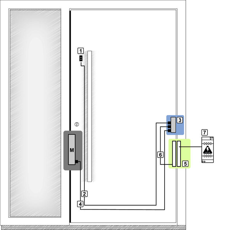 Aufzug, Lift, Bedienfeld, Führungsschiene, Schalttafel