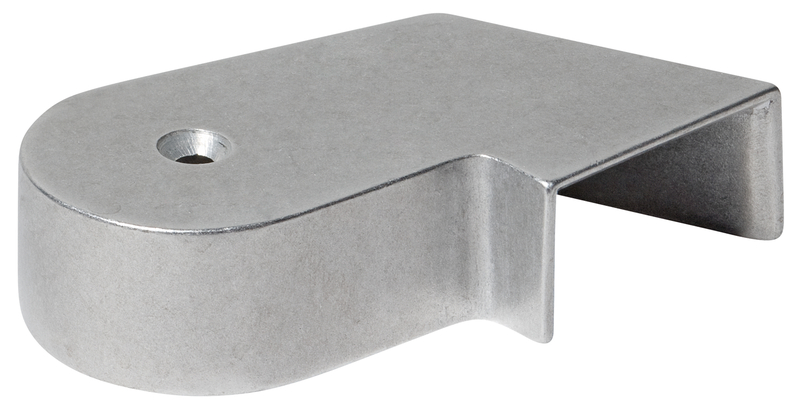 Befestigungswinkel, Metallteil, Halterung, metallisch, silbergrau