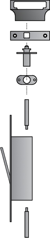 Scharnier, Beschlag, Stange, Metall, Baukastensystem