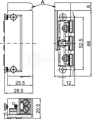 Türöffner 118F.23 ProFix2 10-24V AC/DC RmK, Diode, L/R