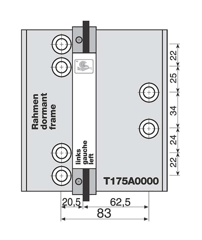 Rahmen, elektrisches Modul, Montageplatte, Abmessungen, Schematische Zeichnung
