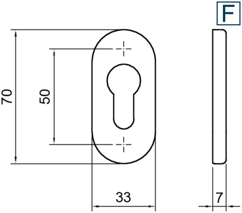 Schlüssellochplatte, Servomontage, Türgriffplatten, einstellbare-Schlossplatte, Montageplatte