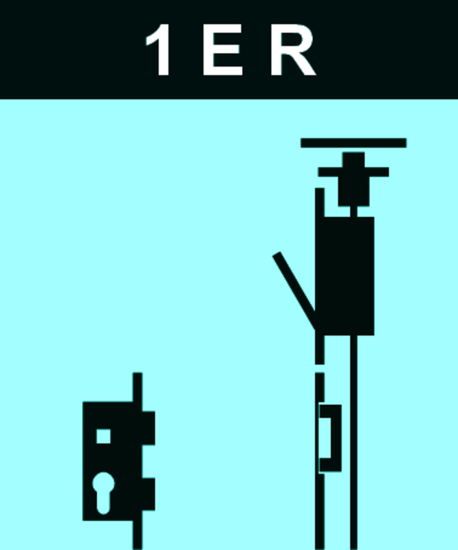 FR-Schloss-Set systeQ-S-1RE 2flg. f.EÖ einw.