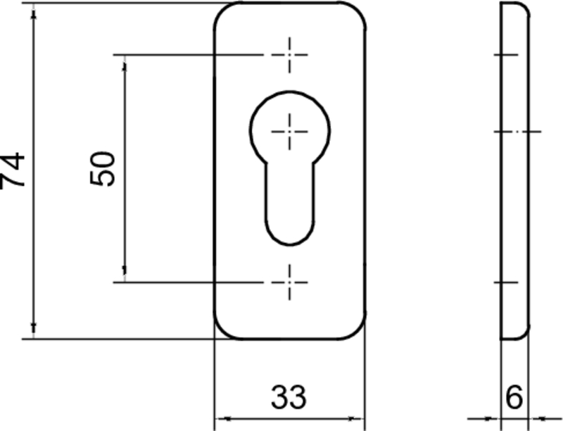 Riegel, Türrosette, Schlossrosetten, Keyhole, Metallschloss