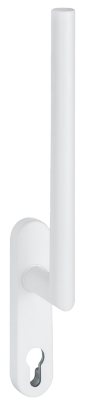 Türgriff, Türgriffhebel, weiß, Metall, Sicherheitsrosette