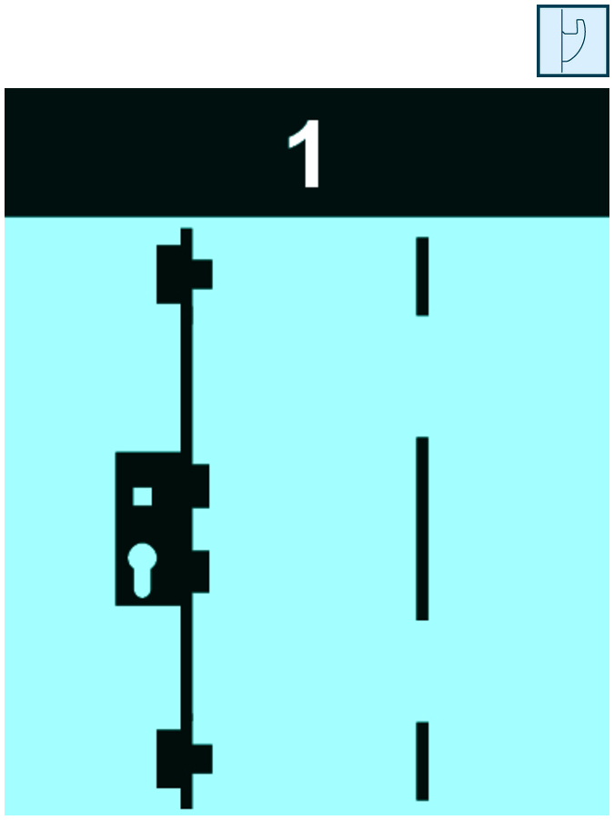 Schlüsselkarte, Schloss, vertikale Schiene, Türbeschlag, Mechanismus