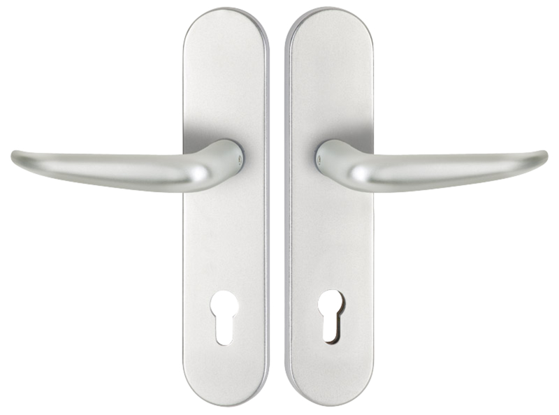 Türdriegel, Türgriff, Aluminium, silber, Türbeschlag