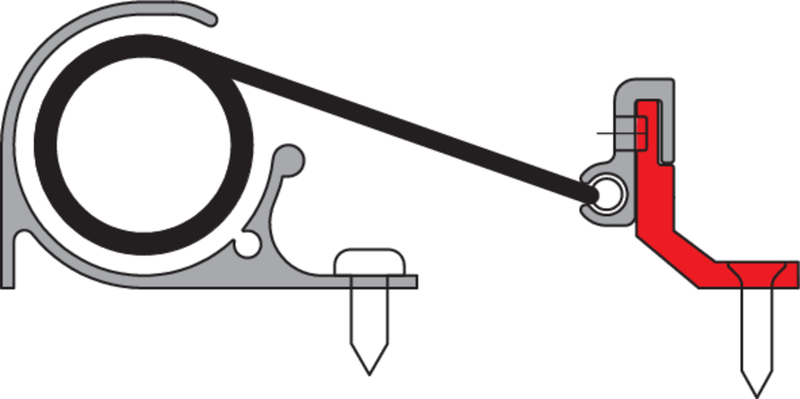 Montageprofil Panikbeschlag inkl. Bef. f FSR 6000/7000 L=2015mm EV1