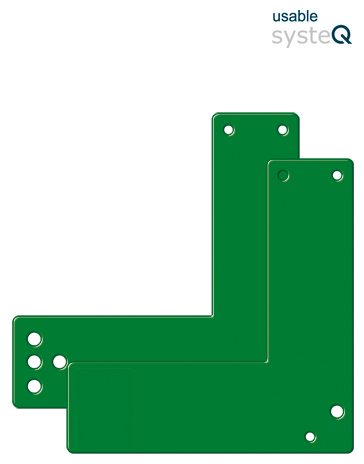 metall, green, angle bracket, mounting plate, holes