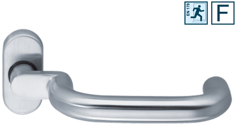 Türdriegel, Türgriff, Metallic, Edelstahl, Klinkengriff