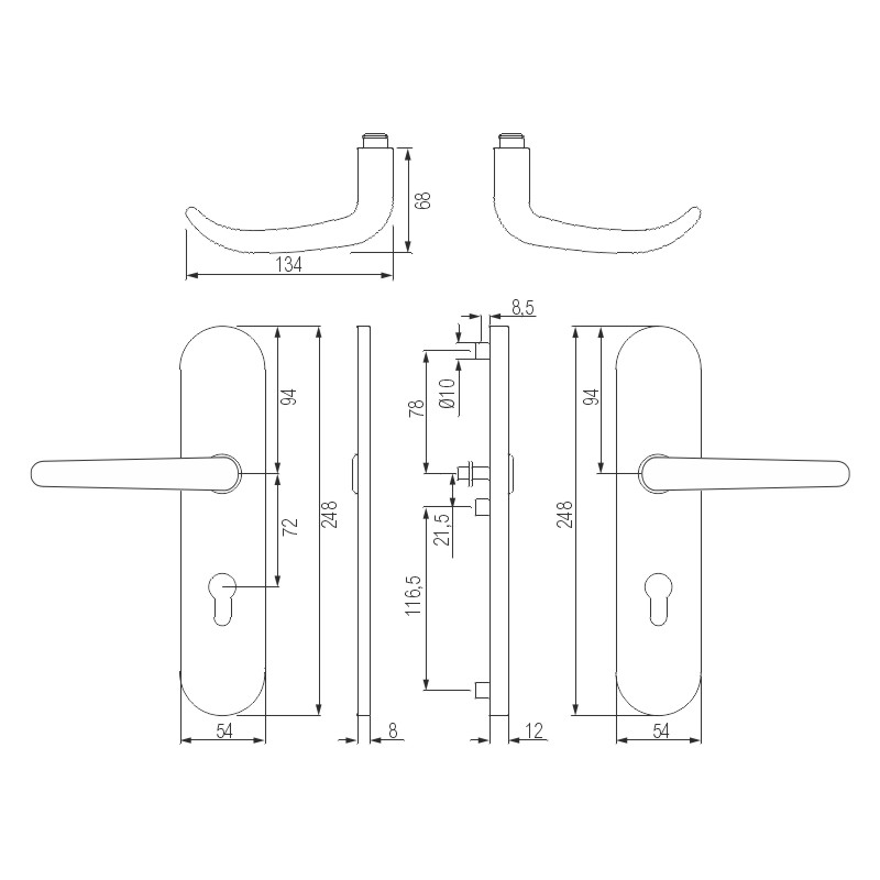 CAD-Diagramm, Diagramm, Griff, 