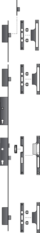 Riegel, Türschloss, Schild, Schlosskasten, Zuhalteeinheit