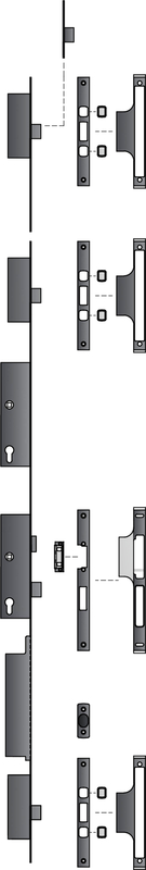 Türschloss, Zylinder, Türbeschlag, Schlosskasten, Schließmechanismus