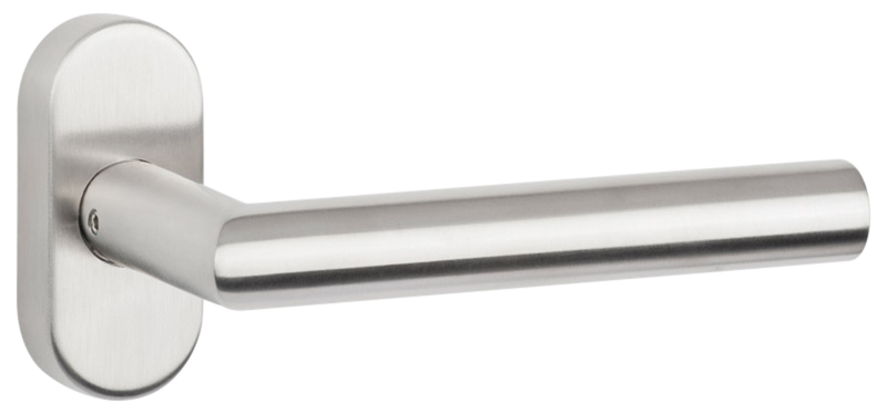 Türgriff, Türdrücker, Edelstahl, rund, Wandmontage