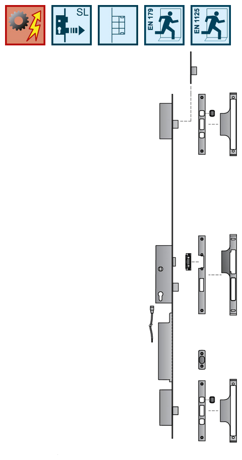 Schloss, Türschloss, Elektronik, Montageskizze, Bauplan