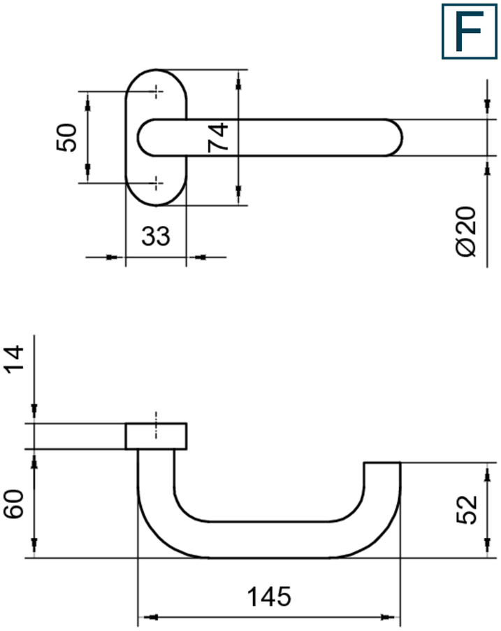 Griff, Türdrücker, Beschläge, Schnapphalter, Rundgriff