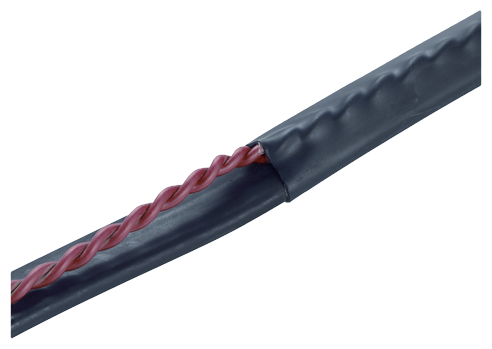 Kabel, Drähte, Spiralkabel, Schwarz, Rot