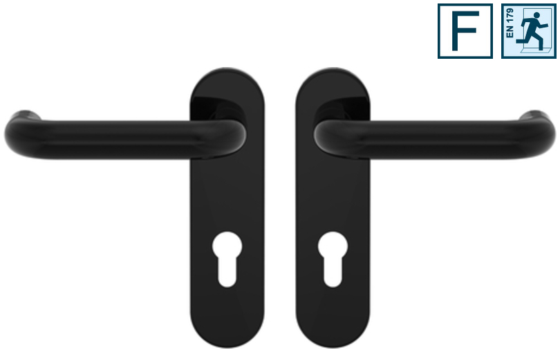 türeingriff, griffe, edelstahl, schwarz, schlossrosette