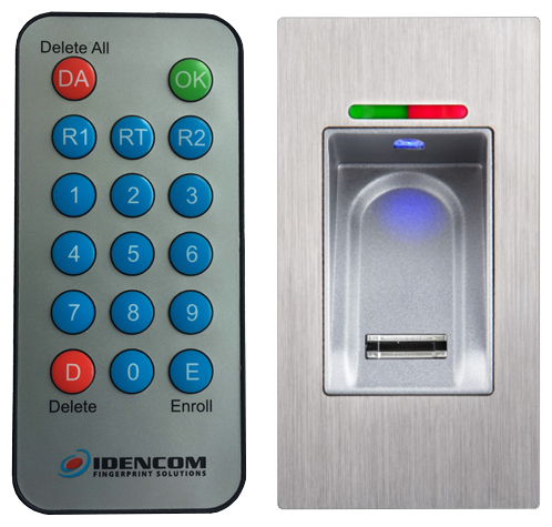fingerprint, Scanner, Zutrittskontrolle, Metallplatte, Kartenleser